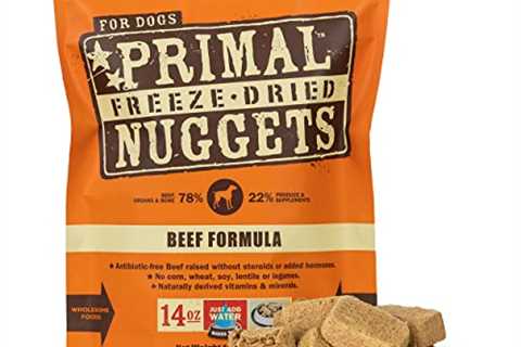 Primal Freeze Dried Dog Food Nuggets Complete Raw Dog Food Diet, Grain Free Topper/Mixer