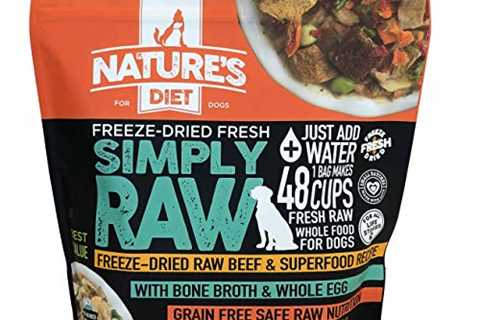 Nature's Diet Simply Raw Freeze-Dried Raw Whole Food Meal - Makes 18 Lbs Fresh Raw Food with Muscle,..